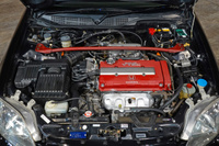 2000 Honda CIVIC TYPE R EK9 Civic Type-R, Factory Black Exterior Color-NH592P-, Enkei 15 Inch Wheels, Aftermarket Coilovers