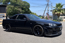 2001 Nissan SKYLINE GT-R BNR34  Skyline GT-R V-SpecII, NISMO Front Bumper, Side Skirts, Rear Spats, RAYS TE37 19Inch Wheels