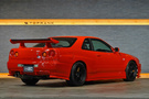 1998 Nissan SKYLINE COUPE ER34 R34 Skyline 25GT-T, Factory Active Red-AR2-, R34 Skylne GT-R Style Aero, HKS Turbo