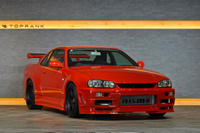 1998 Nissan SKYLINE COUPE ER34 R34 Skyline 25GT-T, Factory Active Red-AR2-, R34 Skylne GT-R Style Aero, HKS Turbo