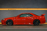 1998 Nissan SKYLINE COUPE ER34 R34 Skyline 25GT-T, Factory Active Red-AR2-, R34 Skylne GT-R Style Aero, HKS Turbo
