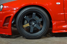 1998 Nissan SKYLINE COUPE ER34 R34 Skyline 25GT-T, Factory Active Red-AR2-, R34 Skylne GT-R Style Aero, HKS Turbo