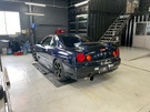 1999 Nissan SKYLINE COUPE ER34 Skyline 25GT-T, NISMO Front Bumper, Dark Blue Pearl-BP9-, RAYS TE37