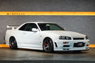 1999 Nissan SKYLINE GT-R R34 BNR34 Skyline GT-R V-SPEC, Nismo R-Tune Dry Carbon Hood, S-Tune Front Bumper, TE37SL 18In Wheels