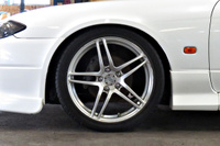 1999 Nissan SILVIA S15 Type R AVS 18in wheels Trust blow off valve After market inter cooler Aero Defi gauges
