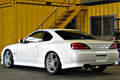 1999 Nissan SILVIA S15 Type R AVS 18in wheels Trust blow off valve After market inter cooler Aero Defi gauges