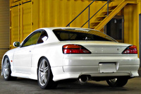 1999 Nissan SILVIA S15 Type R AVS 18in wheels Trust blow off valve After market inter cooler Aero Defi gauges