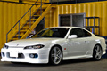 1999 Nissan SILVIA S15 Type R AVS 18in wheels Trust blow off valve After market inter cooler Aero Defi gauges