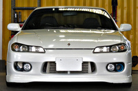 1999 Nissan SILVIA S15 Type R AVS 18in wheels Trust blow off valve After market inter cooler Aero Defi gauges