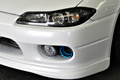 1999 Nissan SILVIA S15 Type R AVS 18in wheels Trust blow off valve After market inter cooler Aero Defi gauges