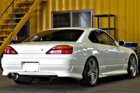 1999 Nissan SILVIA S15 Type R AVS 18in wheels Trust blow off valve After market inter cooler Aero Defi gauges
