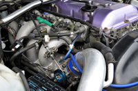 1992 Nissan SILVIA S13 Turbo, Work Emotion wheels,  HPI Intercooler, Aftermarket manifold, Aluminium radiator,  Tein 