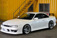 1996 Nissan SILVIA S14 K's Kouki, SSR Professor SP4 18 inch Wheels, HPI Intercooler, Vertex Wide Body Kit