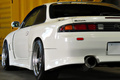 1996 Nissan SILVIA S14 K's Kouki, SSR Professor SP4 18 inch Wheels, HPI Intercooler, Vertex Wide Body Kit