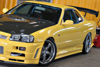 1999 Nissan SKYLINE COUPE 25GT TURBO, HKS Muffler, Apexi Power FC, HPI Radiator, HPI Intercooler, Aftermarket Full Body Kit