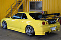 1999 Nissan SKYLINE COUPE 25GT TURBO, HKS Muffler, Apexi Power FC, HPI Radiator, HPI Intercooler, Aftermarket Full Body Kit