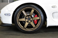 1994 Mazda ENFINI RX-7 Rays TE37 Saga 18 inch Alloy Wheels, HKS Max IV SP Adjustable Height Coilovers 