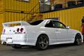 1996 Nissan SKYLINE GT-R R33 GT-R, HKS Intercooler Piping, Nismo LMGT4 18 inch Wheels, Top Secret Shift Knob 