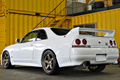 1996 Nissan SKYLINE GT-R R33 GT-R, HKS Intercooler Piping, Nismo LMGT4 18 inch Wheels, Top Secret Shift Knob 