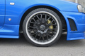 1999 Nissan SKYLINE COUPE R34 25GT Turbo GT-R Look Bayside Blue, Blitz Intercooler, Aftermarket 19 Inch Wheels