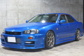 1998 Nissan SKYLINE ER34 25GT-X TURBO BAYSIDE BLUE, HKS Air Clean, HKS Height Adjustable Coilovers