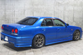 1998 Nissan SKYLINE ER34 25GT-X TURBO BAYSIDE BLUE, HKS Air Clean, HKS Height Adjustable Coilovers