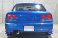 1998 Nissan SKYLINE ER34 25GT-X TURBO BAYSIDE BLUE, HKS Air Clean, HKS Height Adjustable Coilovers