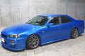 1998 Nissan SKYLINE ER34 25GT-X TURBO BAYSIDE BLUE, HKS Air Clean, HKS Height Adjustable Coilovers
