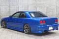 1998 Nissan SKYLINE ER34 25GT-X TURBO BAYSIDE BLUE, HKS Air Clean, HKS Height Adjustable Coilovers