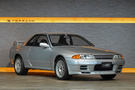 1994 Nissan SKYLINE GT-R BNR32 R32 GTR V-Spec II, KL0 Spark Silver Metallic, 5 Zigen Muffler