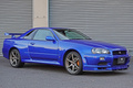 2000 Nissan SKYLINE GT-R BNR34 R34 GTR, TV2 BAYSIDE BLUE, LOW MILEAGE