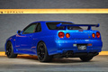 1999 Nissan SKYLINE GT-R BNR34 R34 Skyline GT-R V-SPEC, LOW KM's, TV2 Bayside Blue, NISMO LMGT4 18 Inch Wheels