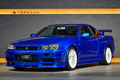 1999 Nissan SKYLINE GT-R BNR34 R34 Skyline GT-R V-Spec, TV2 Bayside Blue, Nismo S-Tune Front Bumper, Enkei 18 Inch Wheels