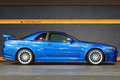1999 Nissan SKYLINE GT-R BNR34 R34 Skyline GT-R V-Spec, TV2 Bayside Blue, Nismo S-Tune Front Bumper, Enkei 18 Inch Wheels