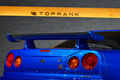 1999 Nissan SKYLINE GT-R BNR34 R34 Skyline GT-R V-Spec, TV2 Bayside Blue, Nismo S-Tune Front Bumper, Enkei 18 Inch Wheels
