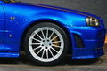 1999 Nissan SKYLINE GT-R BNR34 R34 Skyline GT-R V-Spec, TV2 Bayside Blue, Nismo S-Tune Front Bumper, Enkei 18 Inch Wheels