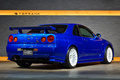 1999 Nissan SKYLINE GT-R BNR34 R34 Skyline GT-R V-Spec, TV2 Bayside Blue, Nismo S-Tune Front Bumper, Enkei 18 Inch Wheels