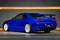 1999 Nissan SKYLINE GT-R BNR34 R34 Skyline GT-R V-Spec, TV2 Bayside Blue, Nismo S-Tune Front Bumper, Enkei 18 Inch Wheels