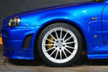 1999 Nissan SKYLINE GT-R BNR34 R34 Skyline GT-R V-Spec, TV2 Bayside Blue, Nismo S-Tune Front Bumper, Enkei 18 Inch Wheels
