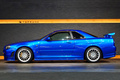 1999 Nissan SKYLINE GT-R BNR34 R34 Skyline GT-R V-Spec, TV2 Bayside Blue, Nismo S-Tune Front Bumper, Enkei 18 Inch Wheels