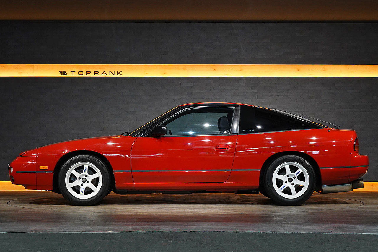 1993 Nissan 180SX RPS13 180SX Type II, RAYS TE37 16 Inch Alloy Wheels, HKS Muffler