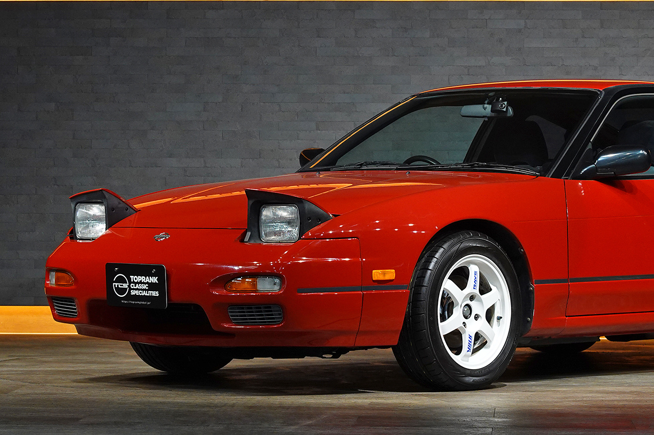 1993 Nissan 180SX RPS13 180SX Type II, RAYS TE37 16 Inch Alloy Wheels, HKS Muffler