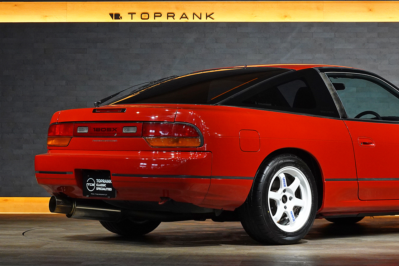 1993 Nissan 180SX RPS13 180SX Type II, RAYS TE37 16 Inch Alloy Wheels, HKS Muffler