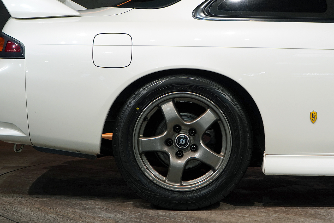 1996 Nissan SILVIA S14 Silvia K's Aero,Nissan R32 BNR32 Skyline GT-R Factory Wheels, HKS Muffler, Nismo Tower Bar