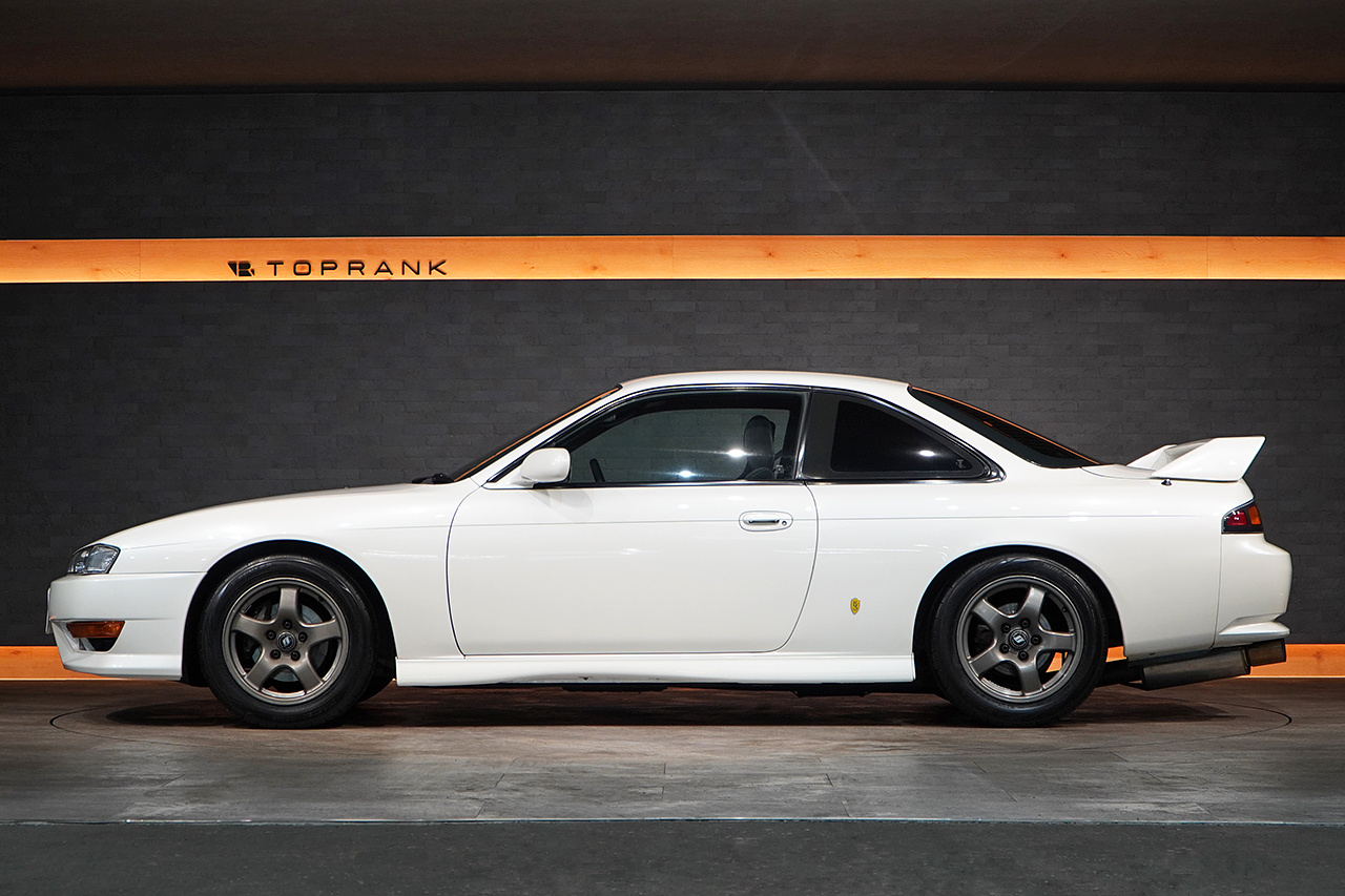 1996 Nissan SILVIA S14 Silvia K's Aero,Nissan R32 BNR32 Skyline GT-R Factory Wheels, HKS Muffler, Nismo Tower Bar