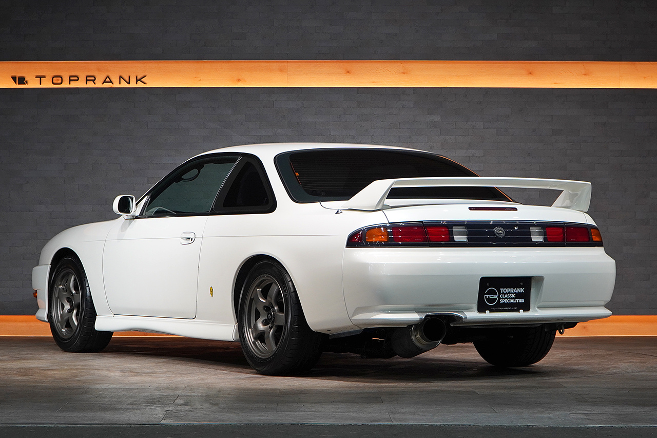 1996 Nissan SILVIA S14 Silvia K's Aero,Nissan R32 BNR32 Skyline GT-R Factory Wheels, HKS Muffler, Nismo Tower Bar