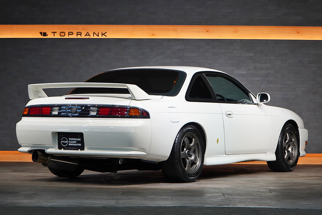 1996 Nissan SILVIA S14 Silvia K's Aero,Nissan R32 BNR32 Skyline GT-R Factory Wheels, HKS Muffler, Nismo Tower Bar