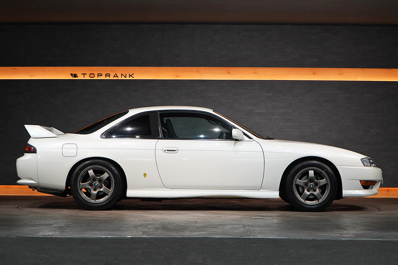 1996 Nissan SILVIA S14 Silvia K's Aero,Nissan R32 BNR32 Skyline GT-R Factory Wheels, HKS Muffler, Nismo Tower Bar