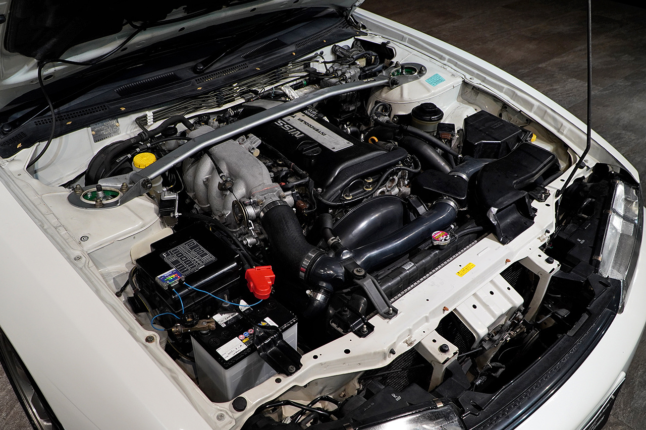 1996 Nissan SILVIA S14 Silvia K's Aero,Nissan R32 BNR32 Skyline GT-R Factory Wheels, HKS Muffler, Nismo Tower Bar