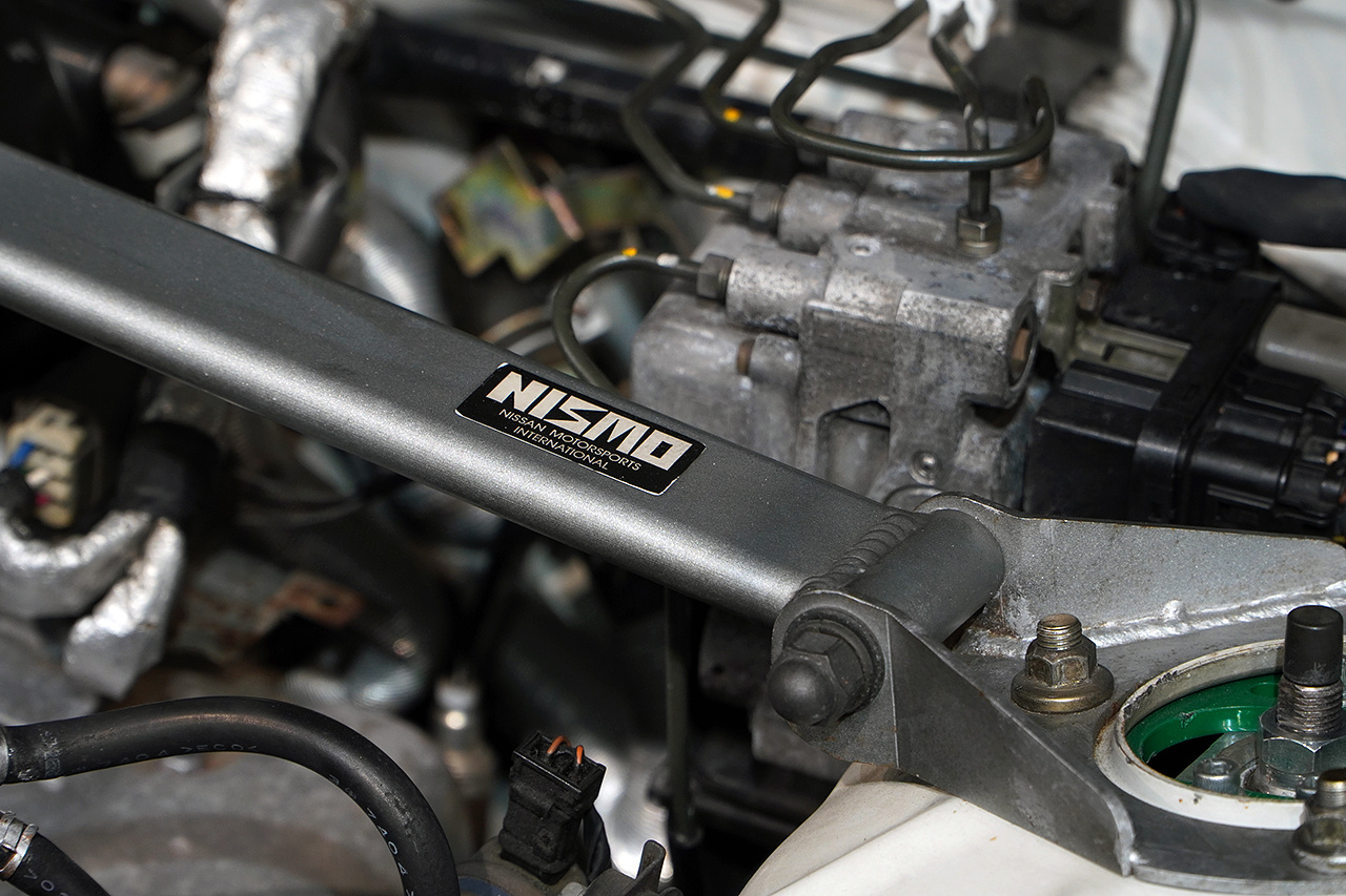 1996 Nissan SILVIA S14 Silvia K's Aero,Nissan R32 BNR32 Skyline GT-R Factory Wheels, HKS Muffler, Nismo Tower Bar